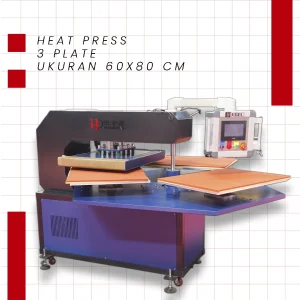 Heat Press 3 Plate ukuran 60x80 cm